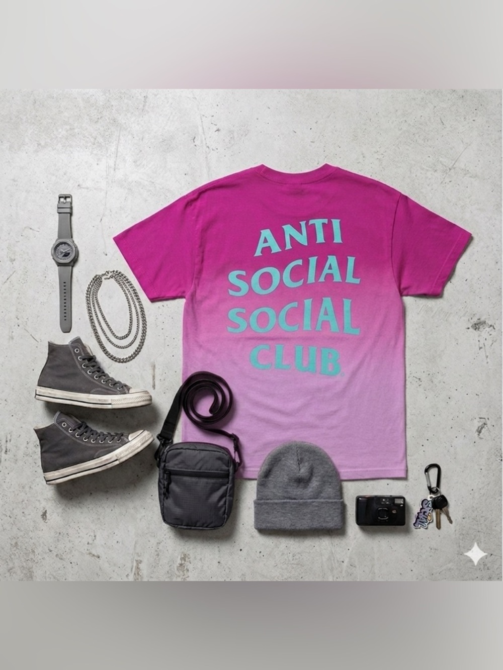 Anti Social Social Club Gone Tee Size Large